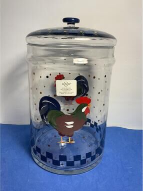 Lenox Morning Sunshine Glass Canister New 11”